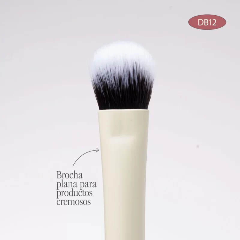BROCHA DUO PLANA CREMA Y DIFUMINADORA - Imagen 2