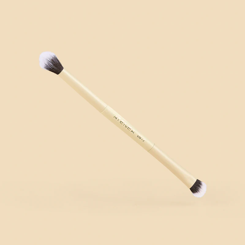 Brocha Duo Plana Crema y Difuminadora DB12 Atenea